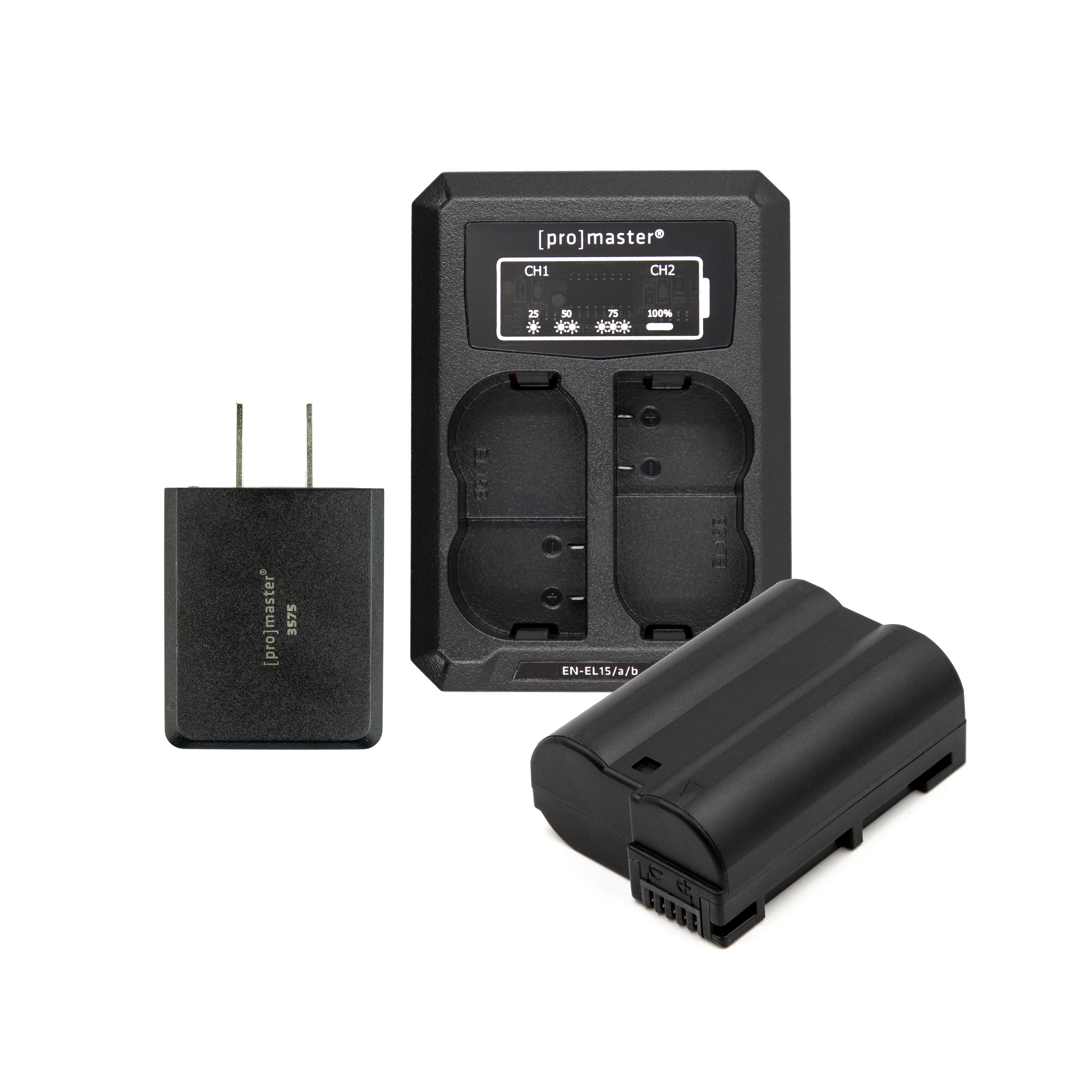 ProMaster Battery & Charger Kit for Nikon EN-EL15c (v2) - Works with Z8, Zf & Z6III