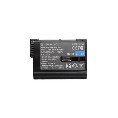 ProMaster EN-EL15c (V1)  Li-ion Battery for Nikon w/ USB-C Charging *Not compatible with Zf, Z6II, Z6III, Z8 & ZR * - Image 2