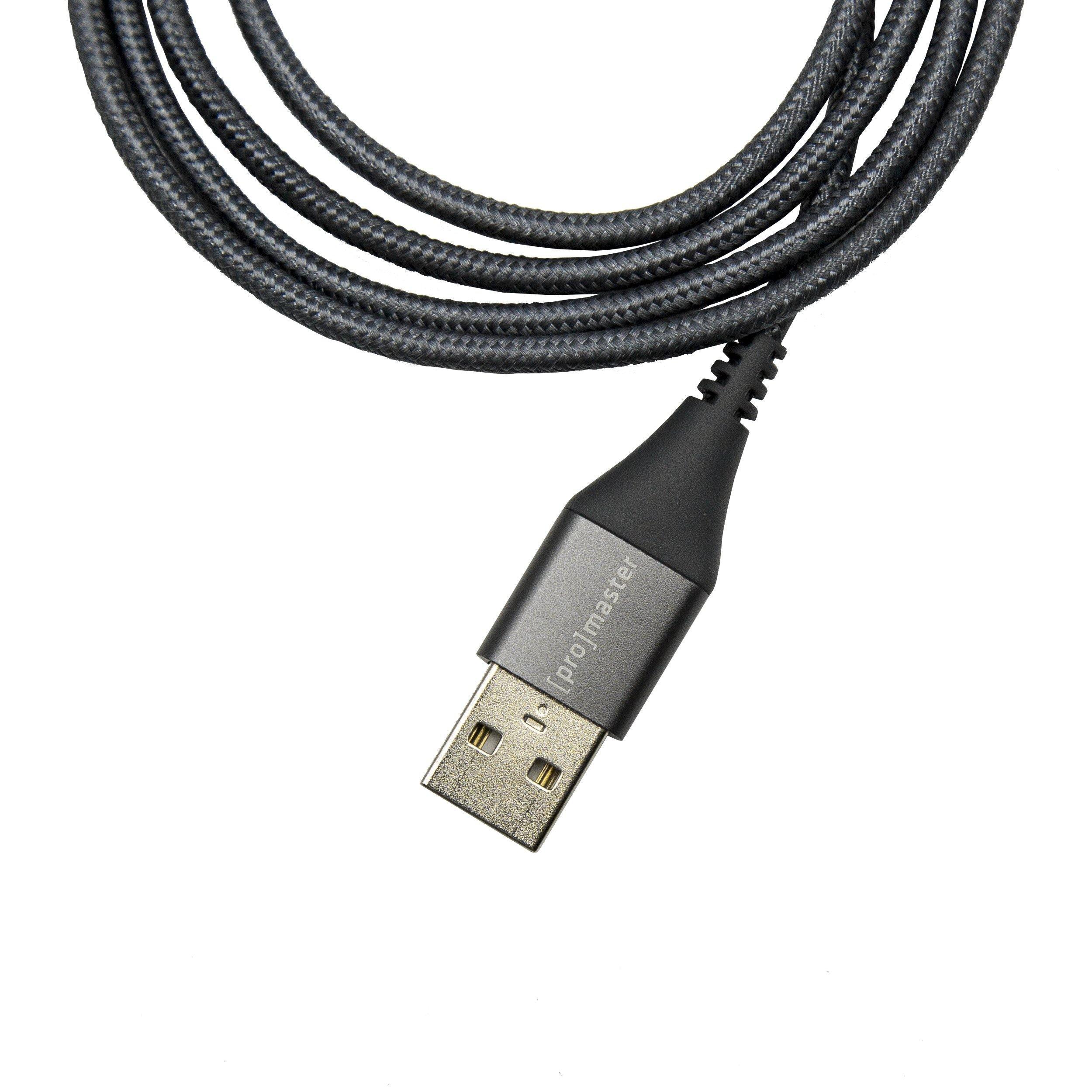 ProMaster Lightning to USB A iPhone Charger Cable - 3.3' (Grey) - Image 3