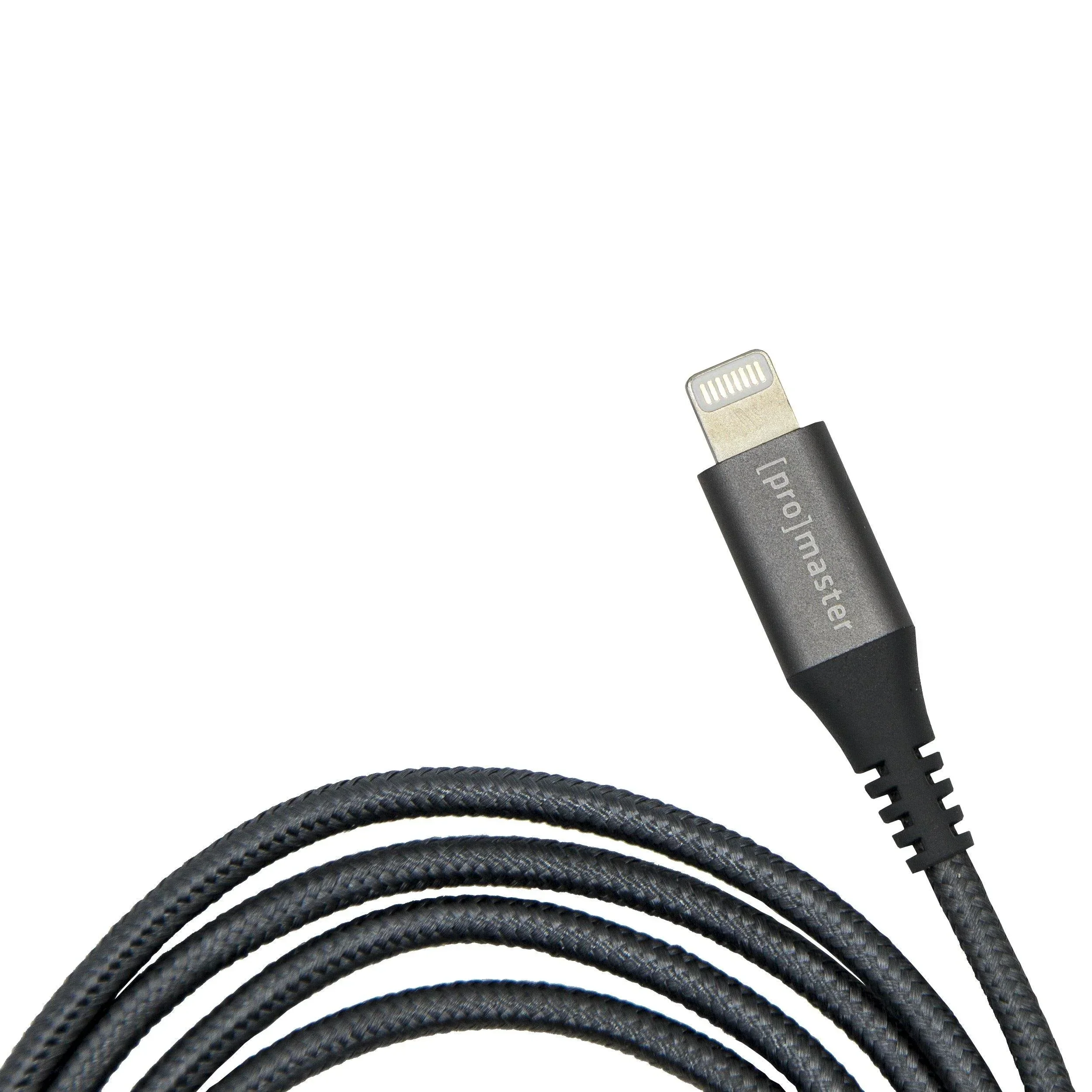 ProMaster Lightning to USB A iPhone Charger Cable - 6.6' (Grey) - Image 3