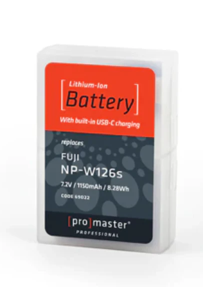 ProMaster NP-W126s Battery for Fujifilm with USB-C Charging - Image 2