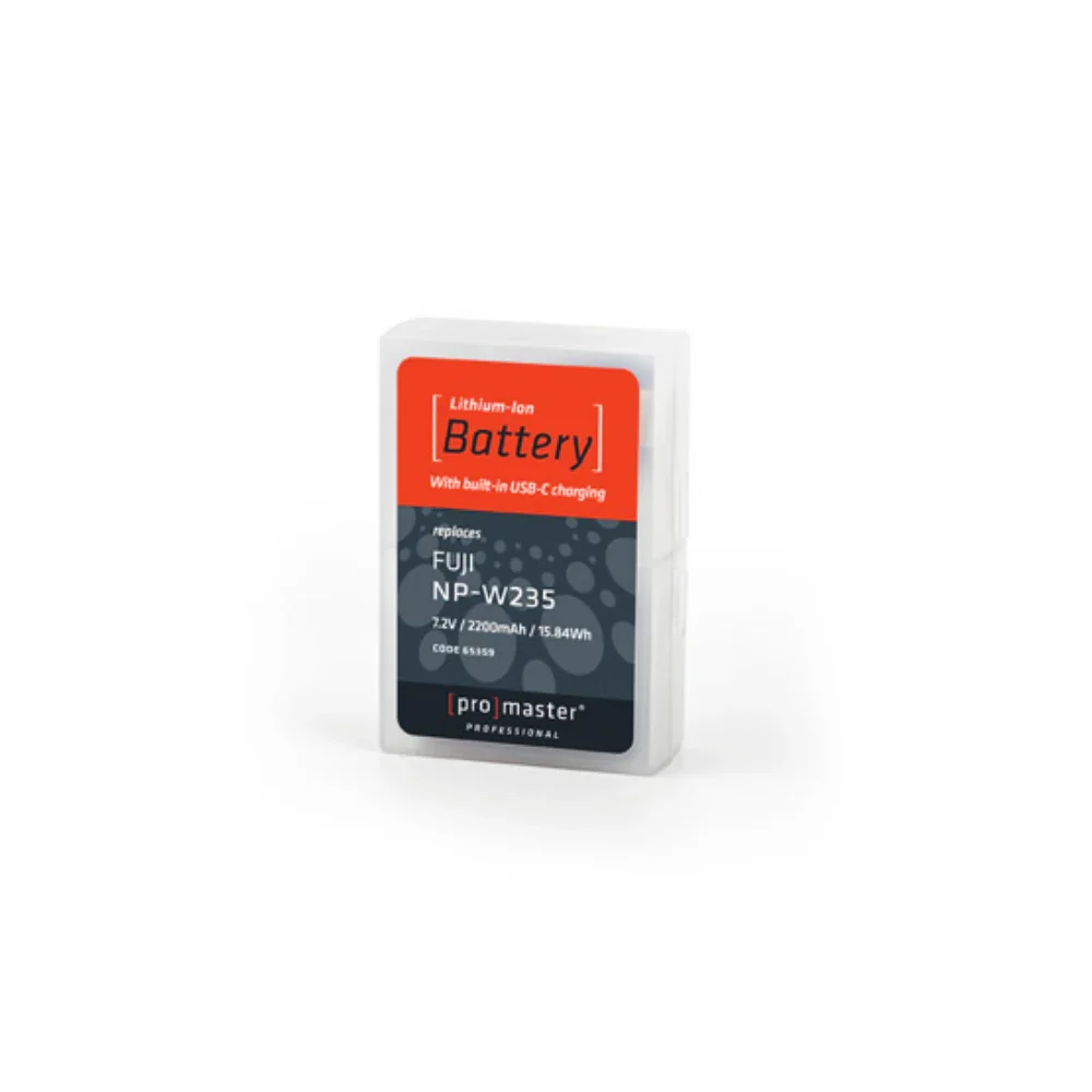 ProMaster NP-W235 Li-ion Battery for Fujifilm w/ USB-C Charging - Image 5