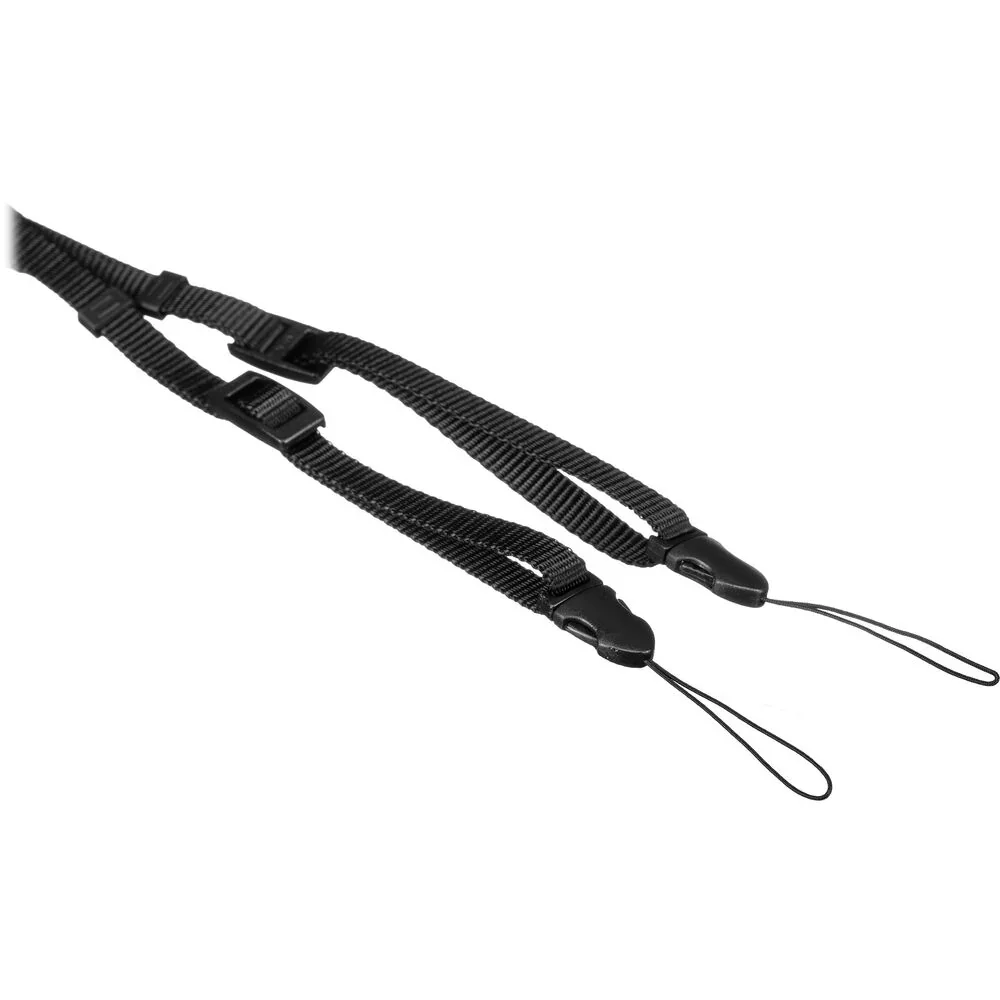 Ricoh GS-3 Two-Point Leather Neck Strap with GR Logo (Black) - Image 2