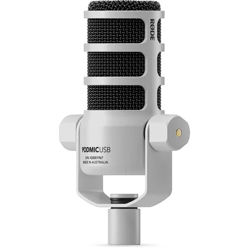 RODE PodMic USB and XLR Dynamic Broadcast Microphone (White) - Image 2