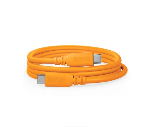 RODE SC27 SuperSpeed USB-C to USB-C Cable (Orange, 6.6') - Image 3