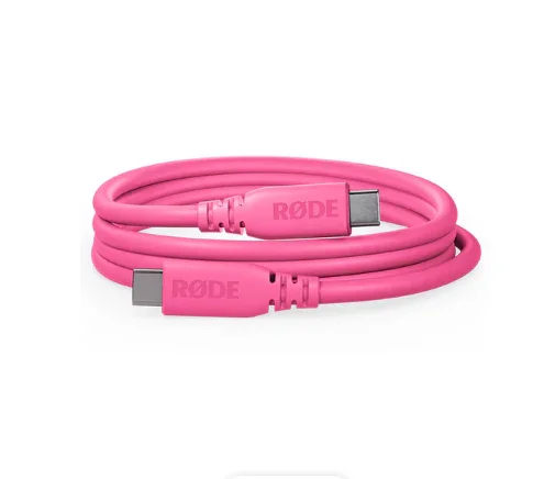 RODE SC27 SuperSpeed USB-C to USB-C Cable (Pink, 6.6') - Image 3