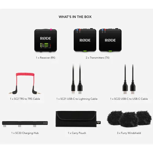 RODE Wireless GO (Gen 3) 2-Person Compact Digital Wireless Microphone System/Recorder (2.4 GHz, Black) - Image 6