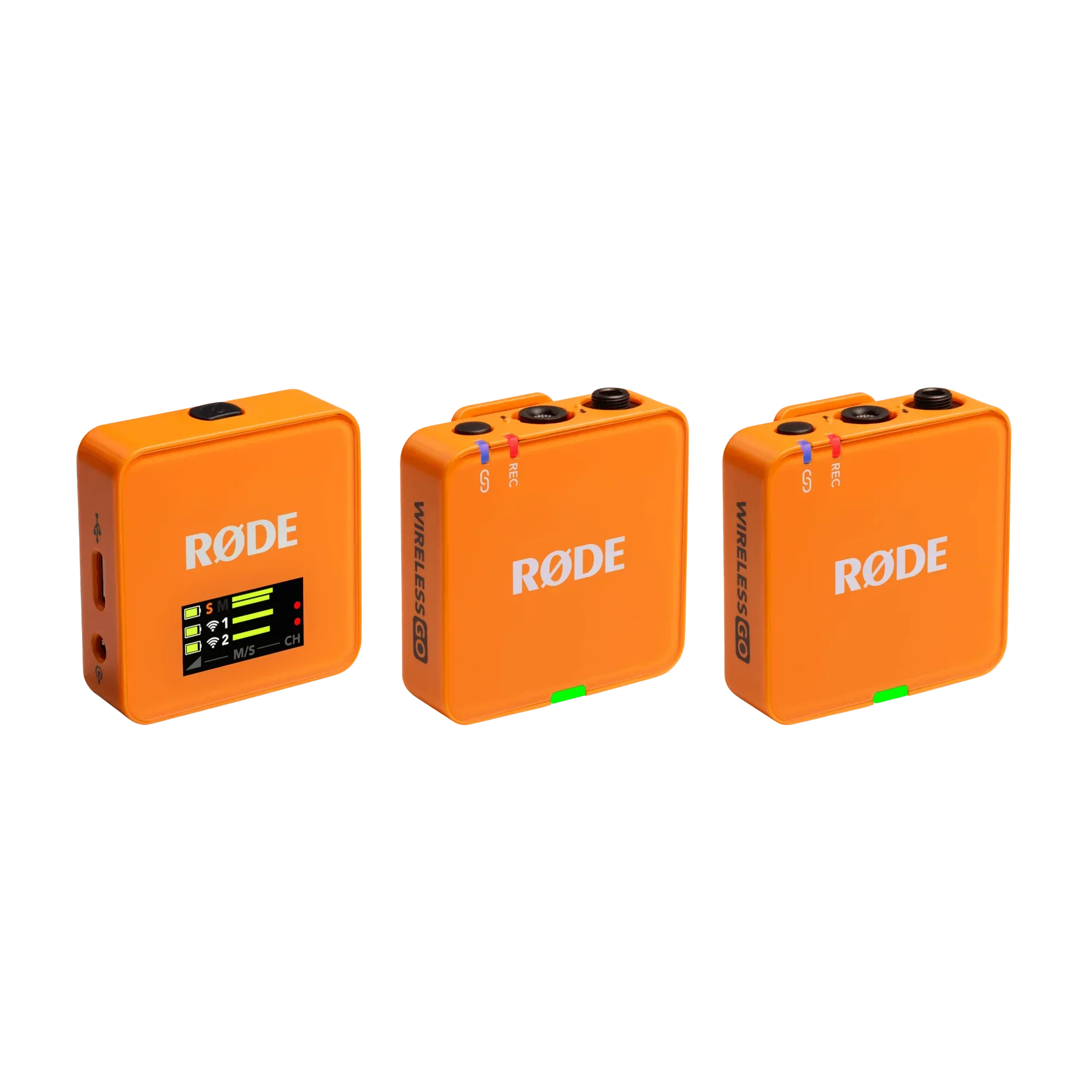 RODE Wireless GO (Gen 3) 2-Person Compact Digital Wireless Microphone System/Recorder (2.4 GHz, Orange)