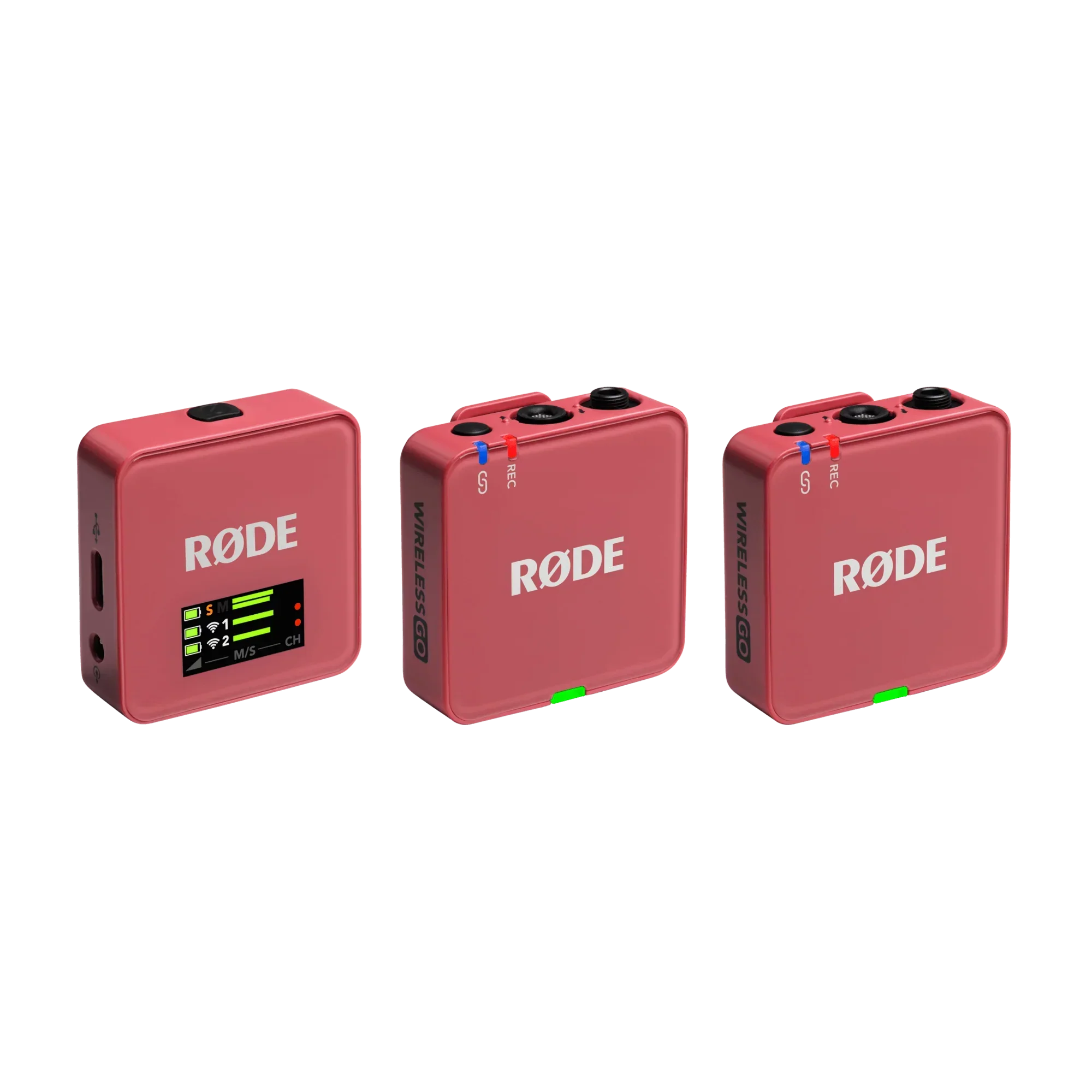 RODE Wireless GO (Gen 3) 2-Person Compact Digital Wireless Microphone System/Recorder (2.4 GHz, Rose)