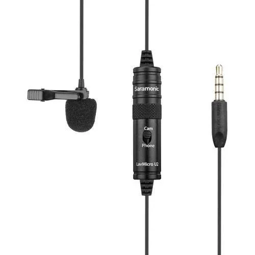 Saramonic LavMicro U2 Omnidirectional Lavalier Microphone for DSLR Cameras and Smartphones - Image 2
