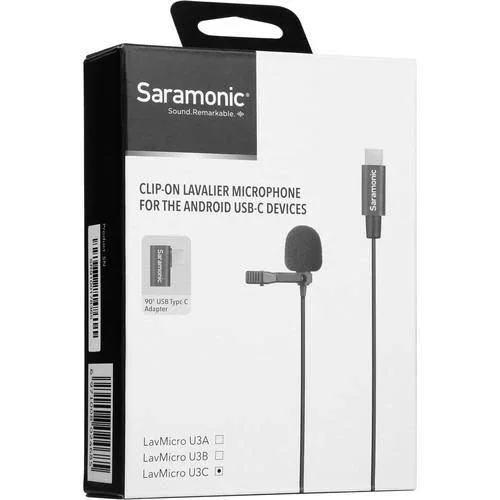 Saramonic LavMicro U3C Dual Omnidirectional Lavalier Microphones with USB Type-C Connector for Android Devices (19.6' Cable) - Image 10
