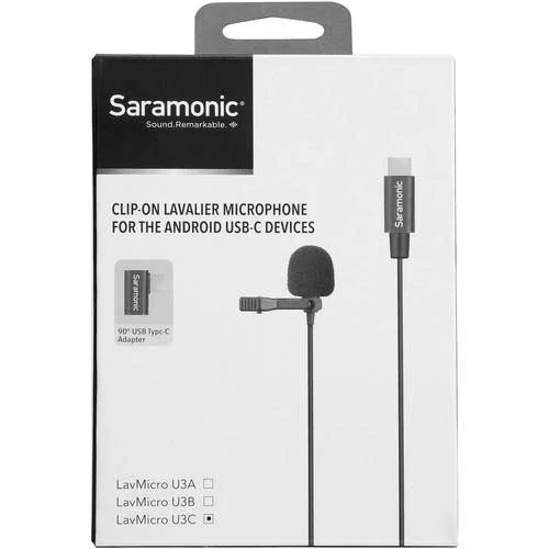 Saramonic LavMicro U3C Dual Omnidirectional Lavalier Microphones with USB Type-C Connector for Android Devices (19.6' Cable) - Image 11