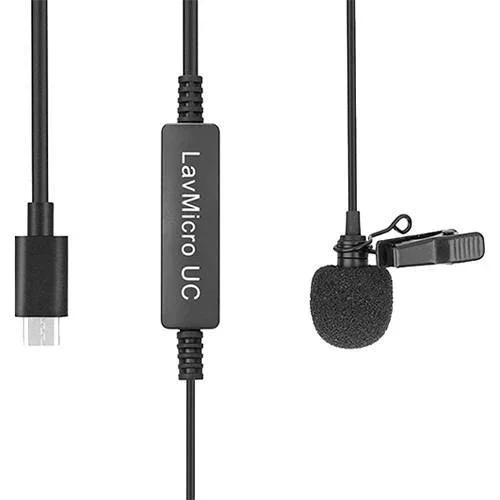Saramonic LavMicro-UC Omnidirectional Lavalier Mic for USB Type-C Devices with Signal Converter