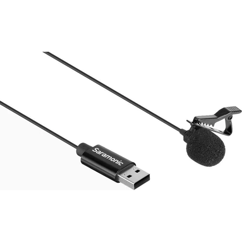 Saramonic SR-ULM10L Omnidirectional USB Lavalier Microphone (19.7' Cable) - Image 3