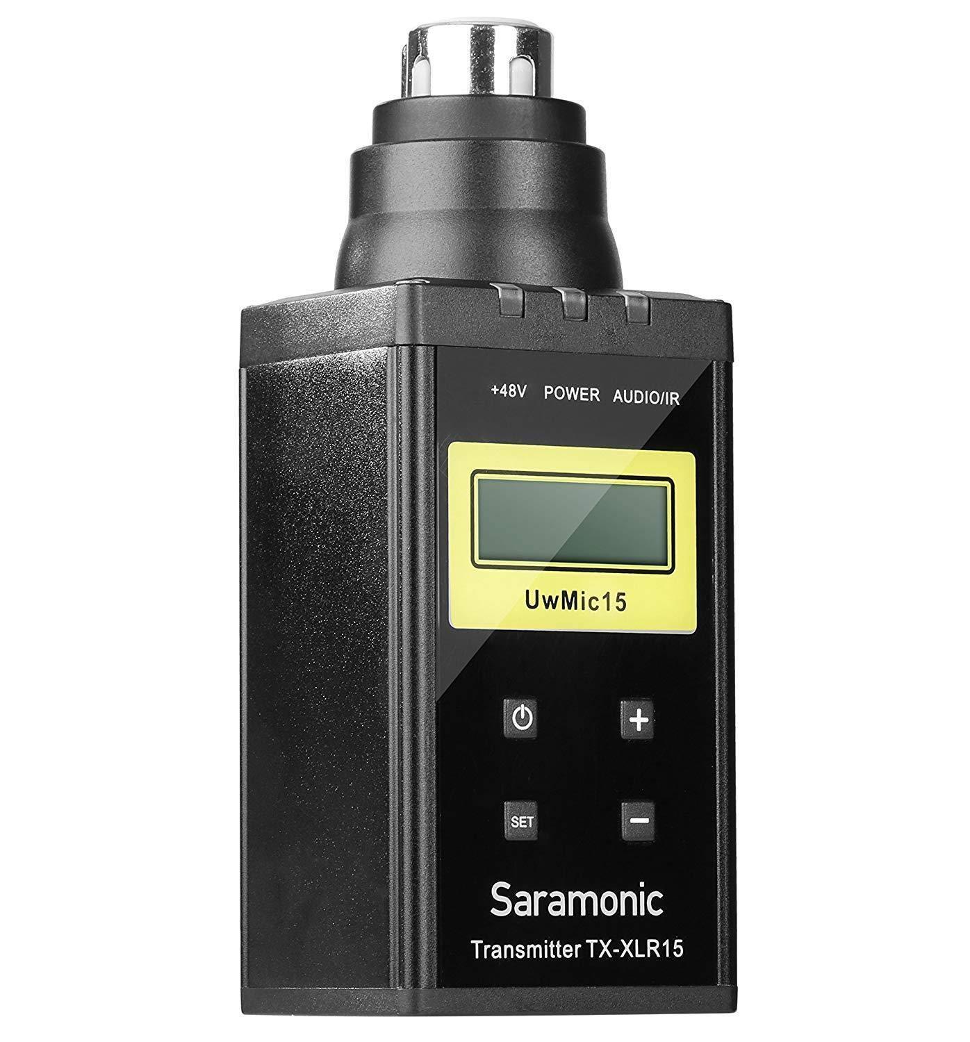 Saramonic UwMic15 SR-XLR15 UHF Wireless XLR Plug-On Transmitter with +48V Phantom Power