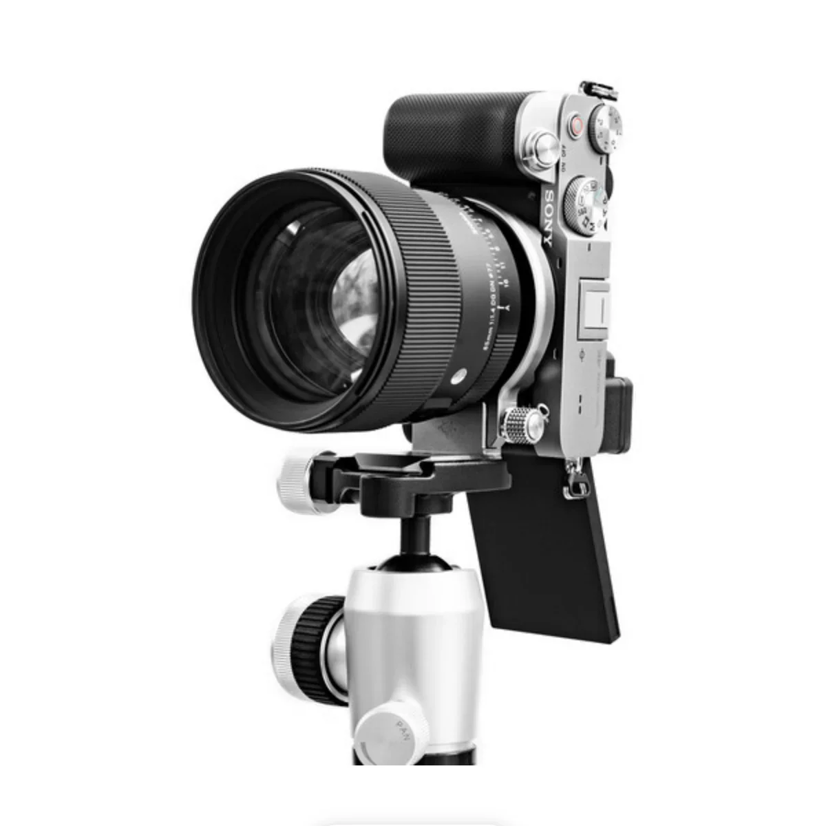 Silence Corner Atoll D Rotating Camera Collar for Select DSLR Cameras (Silver) - Image 2
