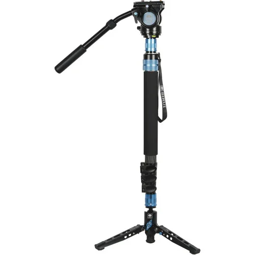 Sirui P-424FS 4-Section Carbon Fiber Monopod with VH-10 Video Head
