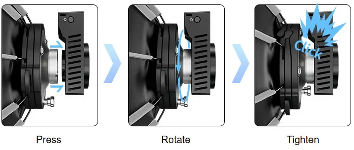 Sirui QR40 Quick-Open Softbox For C150X (15.7") - Image 6