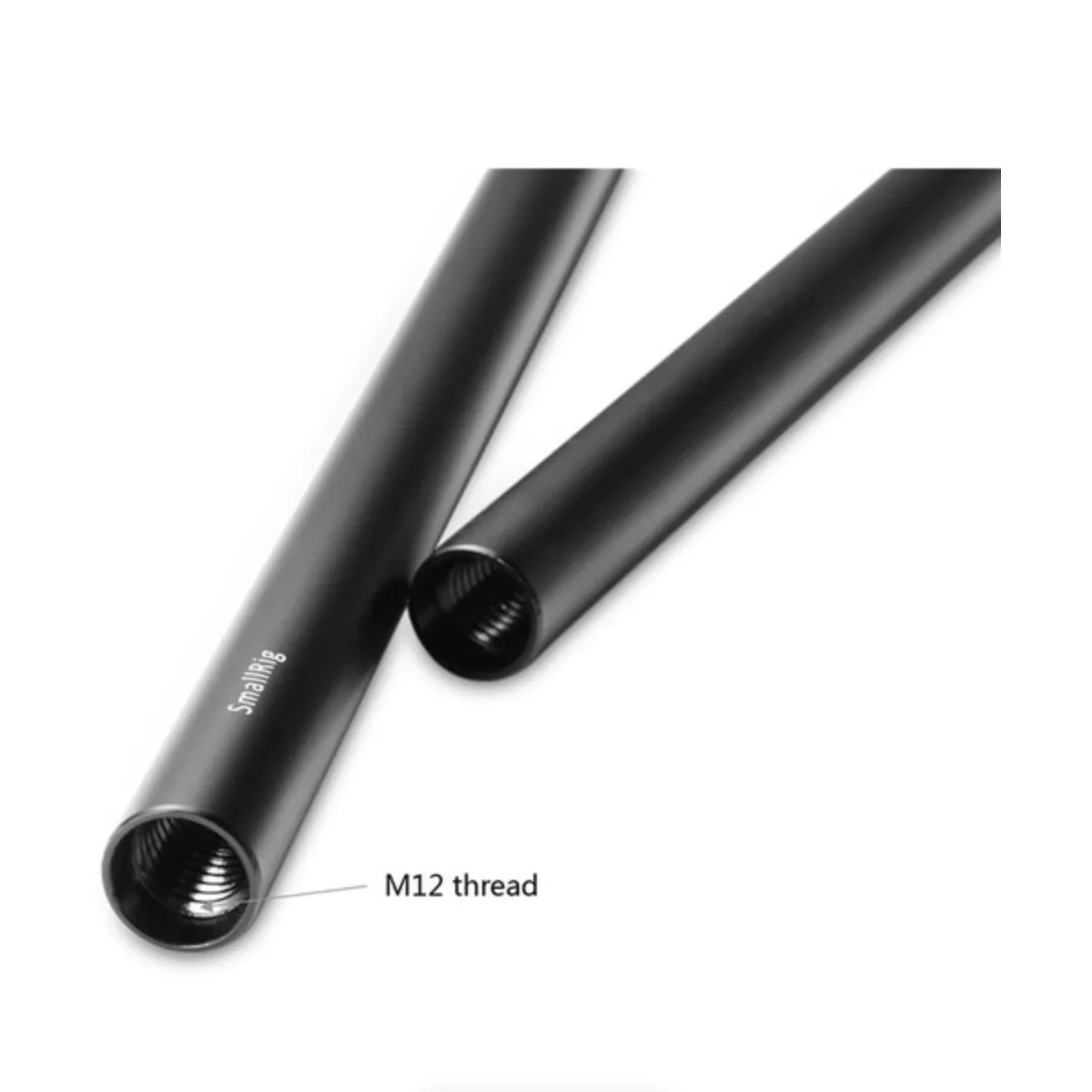 SmallRig 15mm Aluminum Rods (Pair, Black, 12") - Image 2