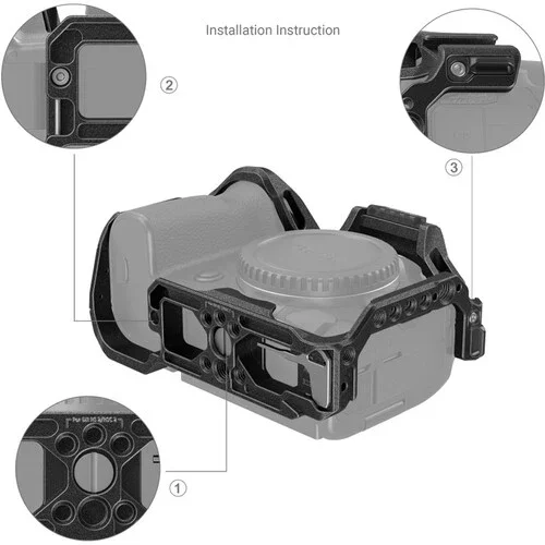 SmallRig "Black Mamba" Camera Cage for Canon EOS R5 C, R5 & R6 - Image 2
