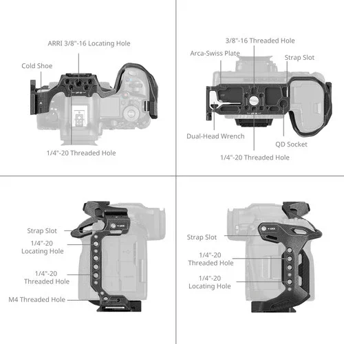SmallRig "Black Mamba" Camera Cage for Canon EOS R5 Mark II - Image 4