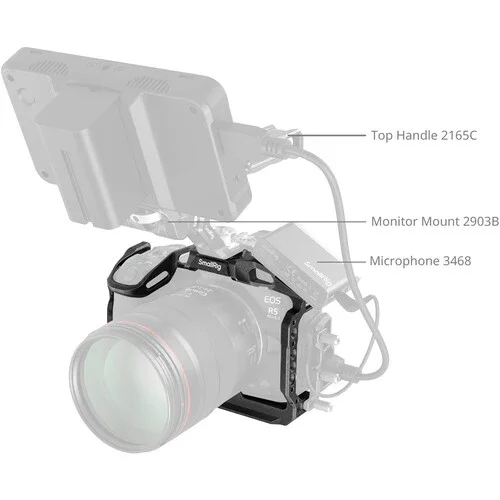 SmallRig "Black Mamba" Camera Cage for Canon EOS R5 Mark II - Image 6