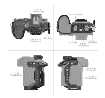 SmallRig "Black Mamba" Camera Cage for Canon EOS R7 - Image 3