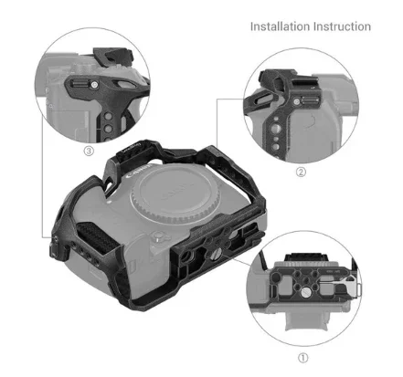 SmallRig "Black Mamba" Camera Cage for Canon EOS R7 - Image 4