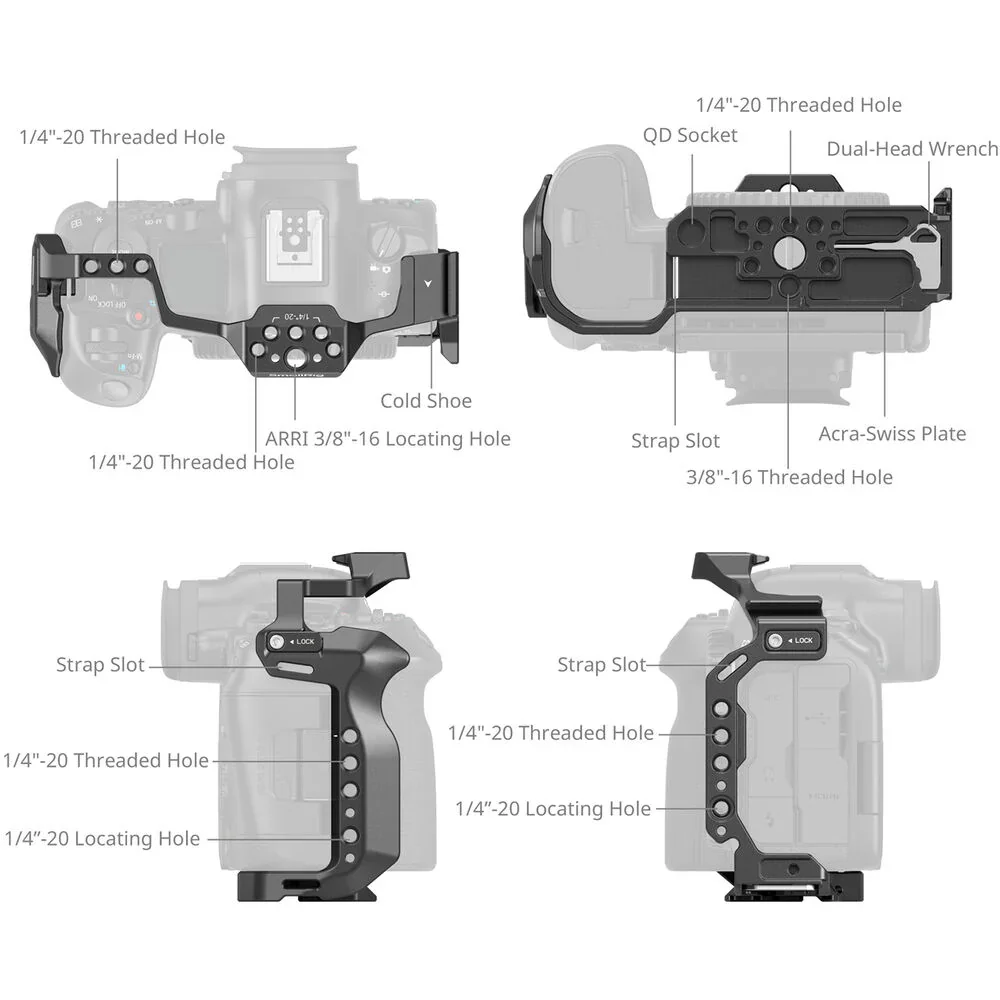 SmallRig Cage for Canon EOS R5 Mark II - Image 4