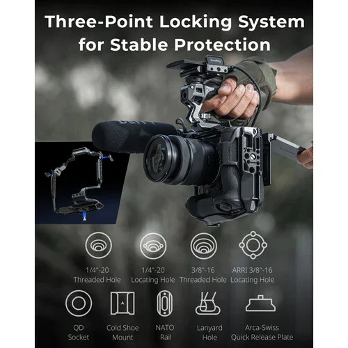 SmallRig Camera Cage for Panasonic LUMIX S1R II, S5 II, S5 IIX & G9 II - Image 11