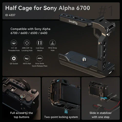 SmallRig Camera Cage Kit for Sony a6700 - Image 17