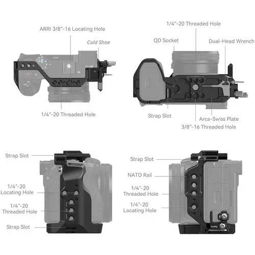 SmallRig Camera Cage Kit for Sony a6700 - Image 4