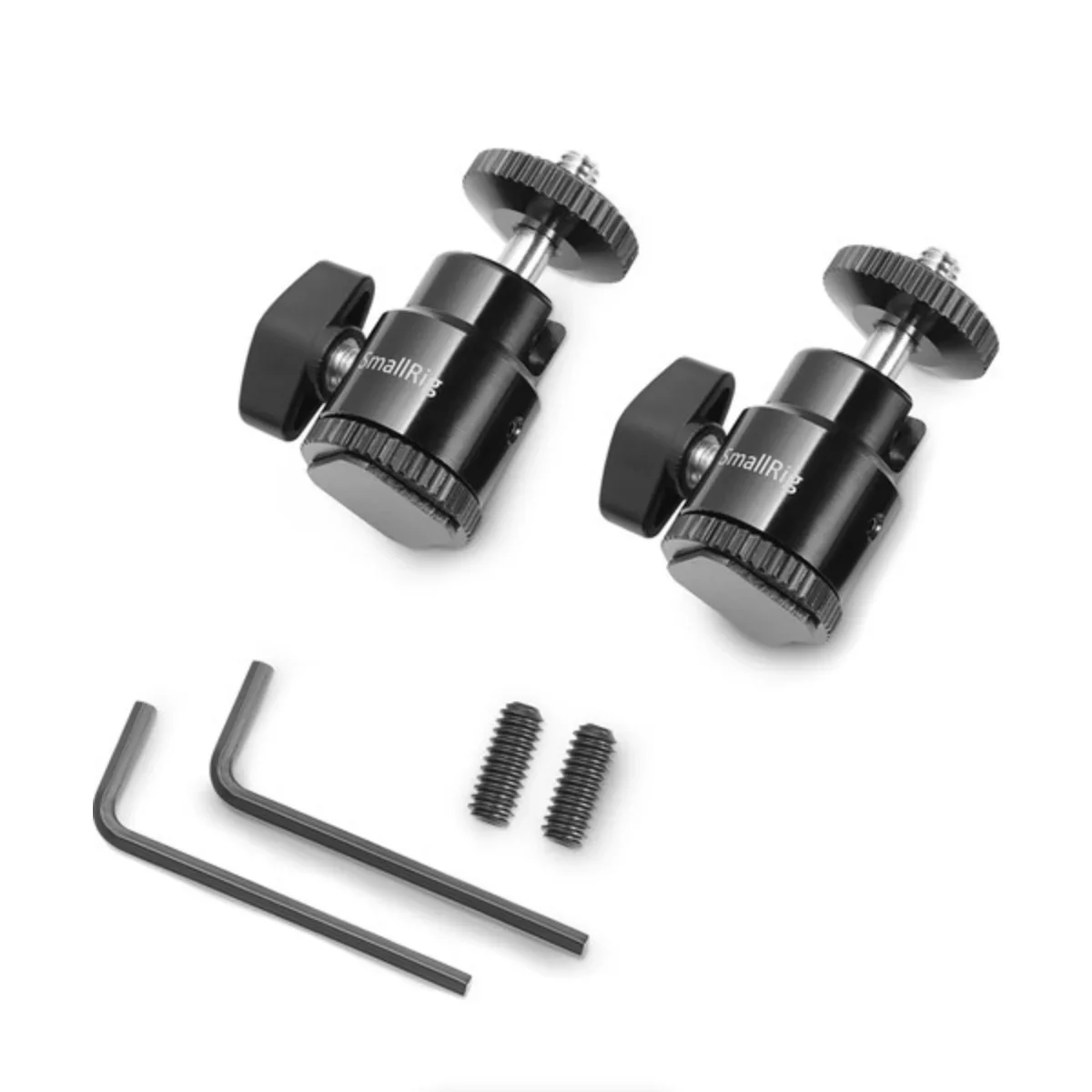 SmallRig Camera Hot Shoe Mount with 1/4"-20 Screw Ball Head (2-Pack) - Image 2