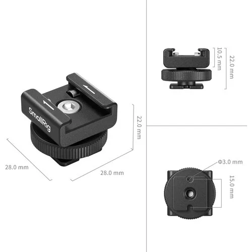 SmallRig Cold Shoe Mount for Compact Wireless Microphones - Image 3