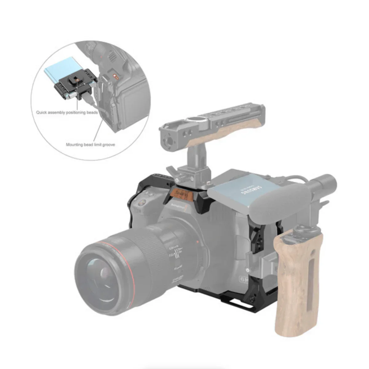 SmallRig Full Cage for Blackmagic Pocket Cinema Camera 6K Pro - Image 10