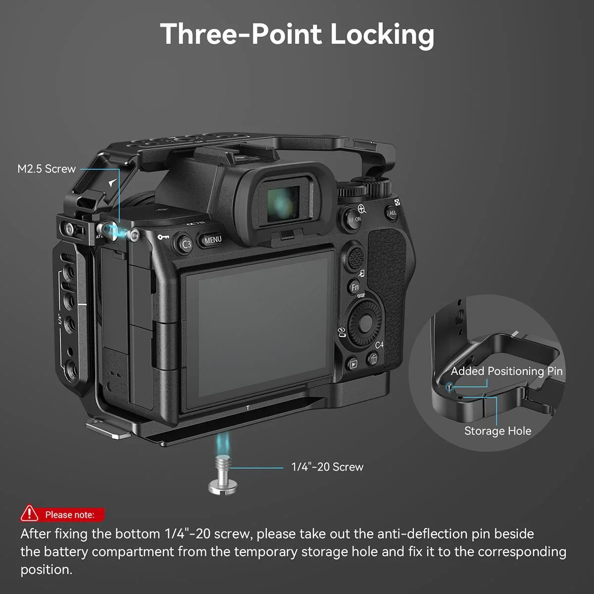 SmallRig Full Cage for Sony Alpha 7R V / Alpha 7 IV / Alpha 7S III / Alpha 1 / Alpha 7R IV - Image 2