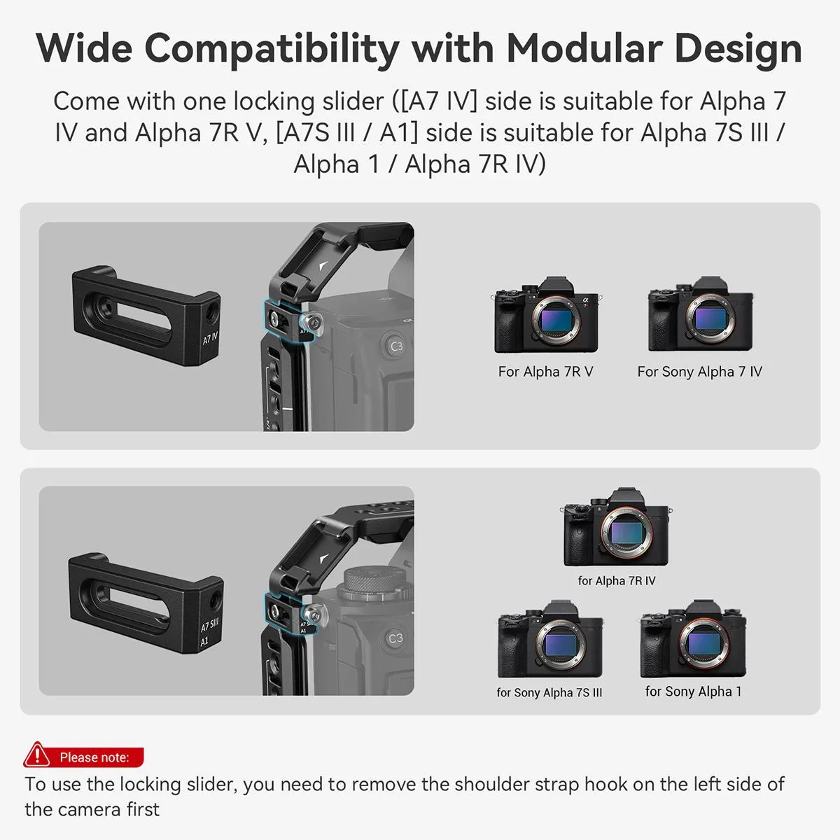 SmallRig Full Cage for Sony Alpha 7R V / Alpha 7 IV / Alpha 7S III / Alpha 1 / Alpha 7R IV - Image 3