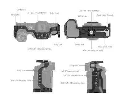 SmallRig Full Camera Cage for FUJIFILM X-S20 - Image 4