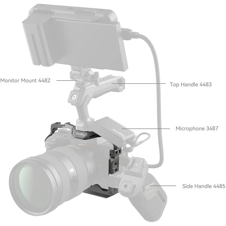 SmallRig HawkLock Quick Release Cage for Sony 7R V / 7 IV / 7S III / A1 / 7R IV - Image 6