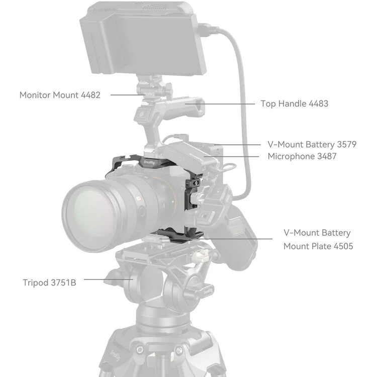 SmallRig HawkLock Quick Release Cage for Sony 7R V / 7 IV / 7S III / A1 / 7R IV - Image 8