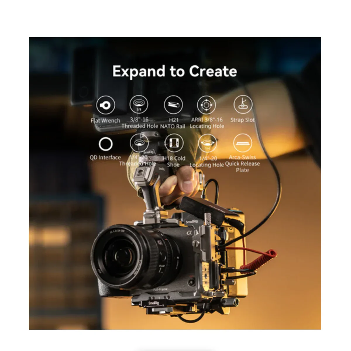 SmallRig HawkLock Quick Release Cage Kit for Sony FX3 / FX30 - Image 17