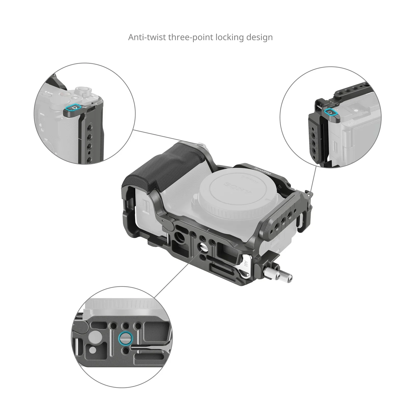 SmallRig HawkLock Quick Release Cage Kit for Sony ZV-E10 II - Image 3