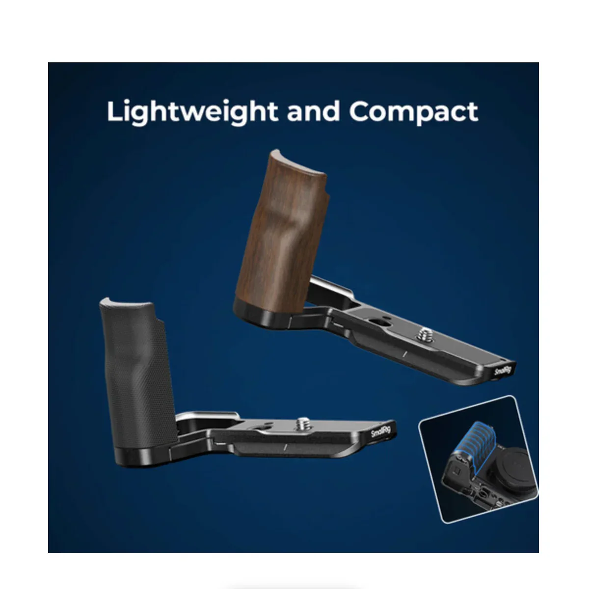SmallRig L-Shape Mount Plate with Wooden Handle for Sony ZV-E10 II - Image 11