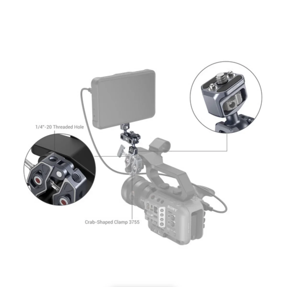 SmallRig Magic Arm with Dual Ball Heads (1/4"-20 Screws) - Image 8