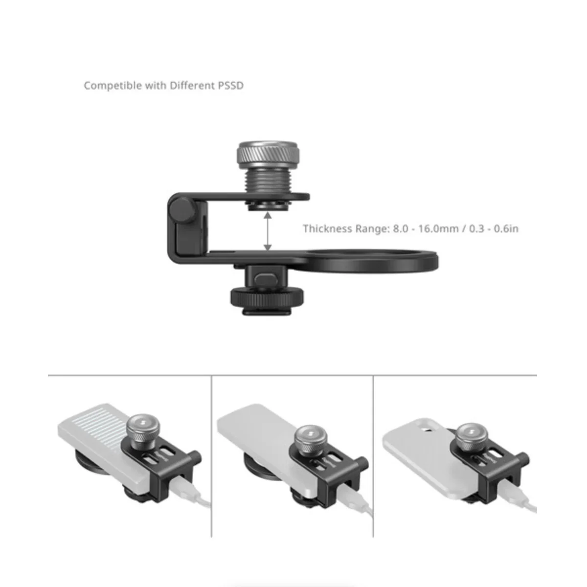 SmallRig MagSafe/Cold Shoe Universal 2-in-1 SSD Holder - Image 6