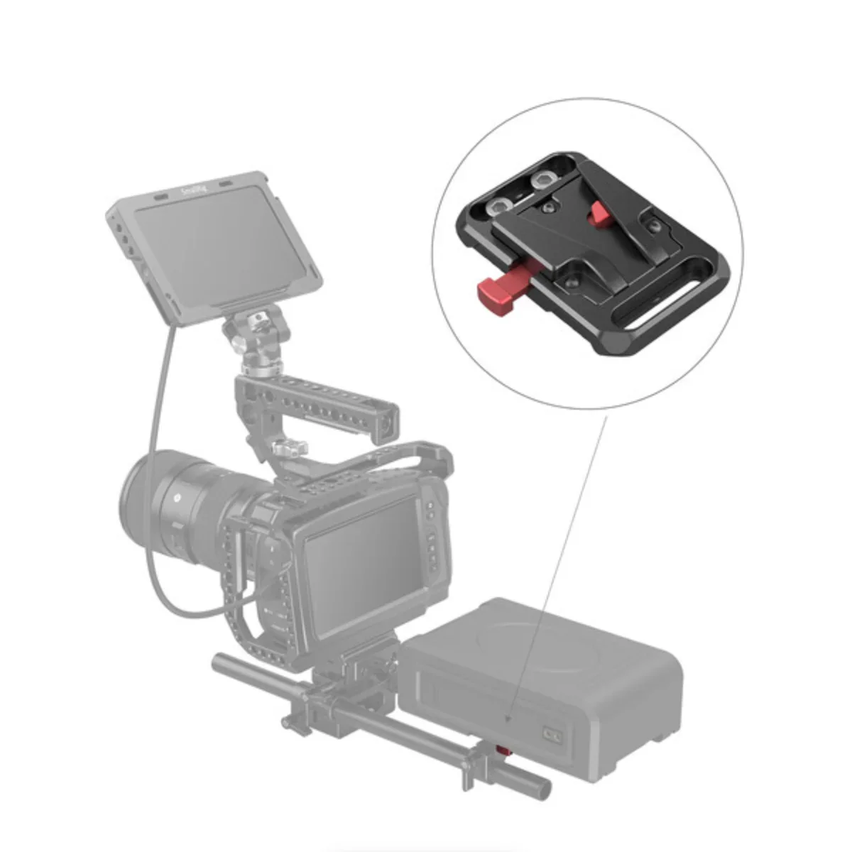 SmallRig Mini V-Lock Battery Plate - Image 5