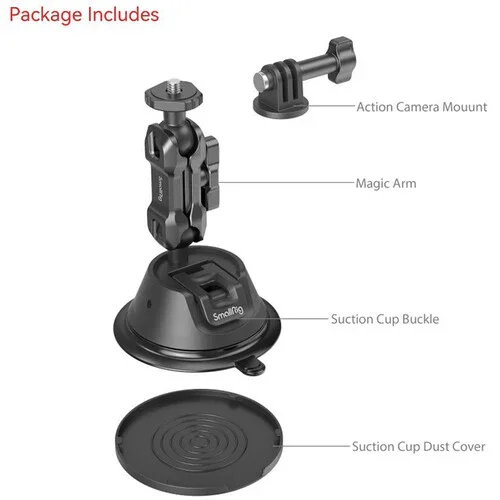 SmallRig SC-1K Portable Suction Cup Mount for Action Cameras - Image 3