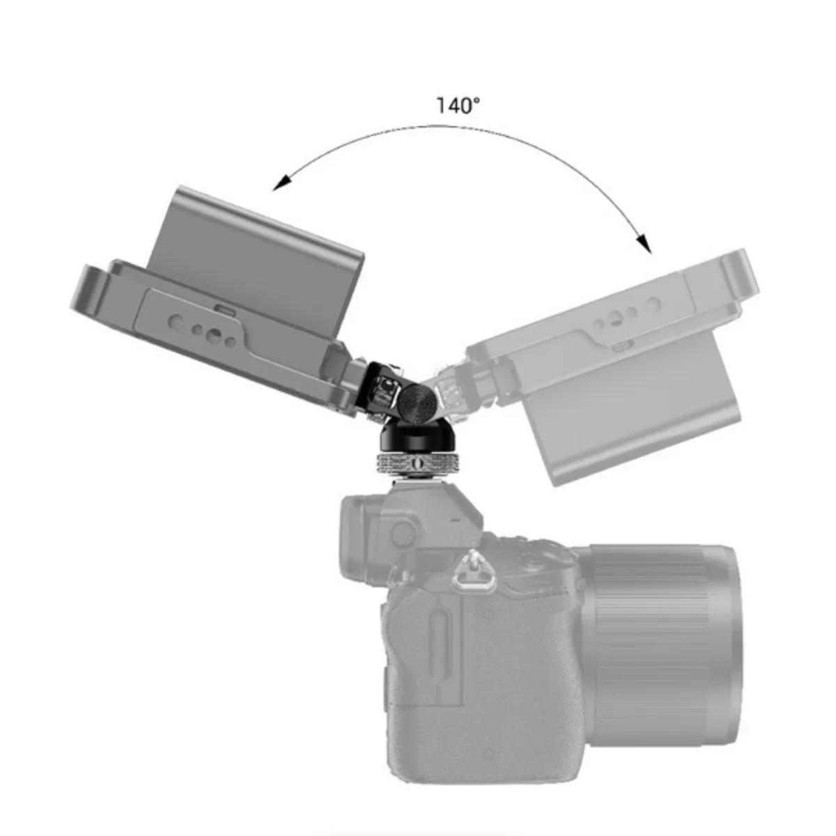 SmallRig Swivel and Tilt Monitor Mount with Shoe Adapter - Image 5