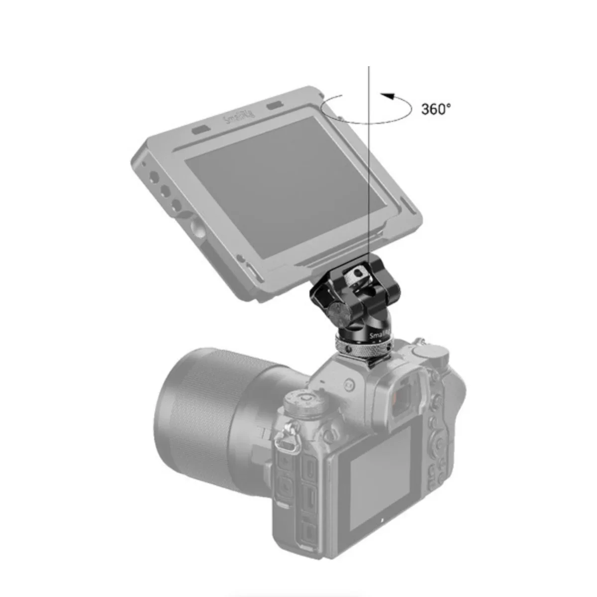 SmallRig Swivel and Tilt Monitor Mount with Shoe Adapter - Image 6