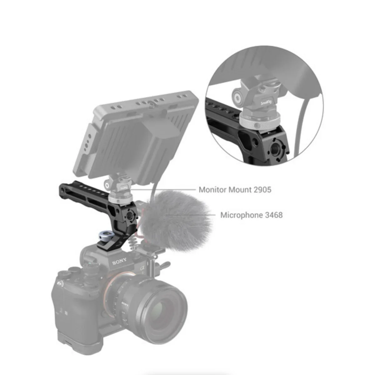 SmallRig Top Handle with Shoe Mount (Lite) - Image 5